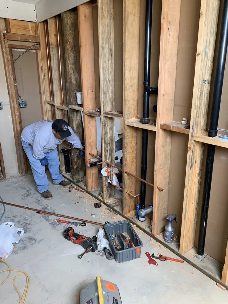 Commercial rough-in plumbing for Gas Line Repair in Slate Valley